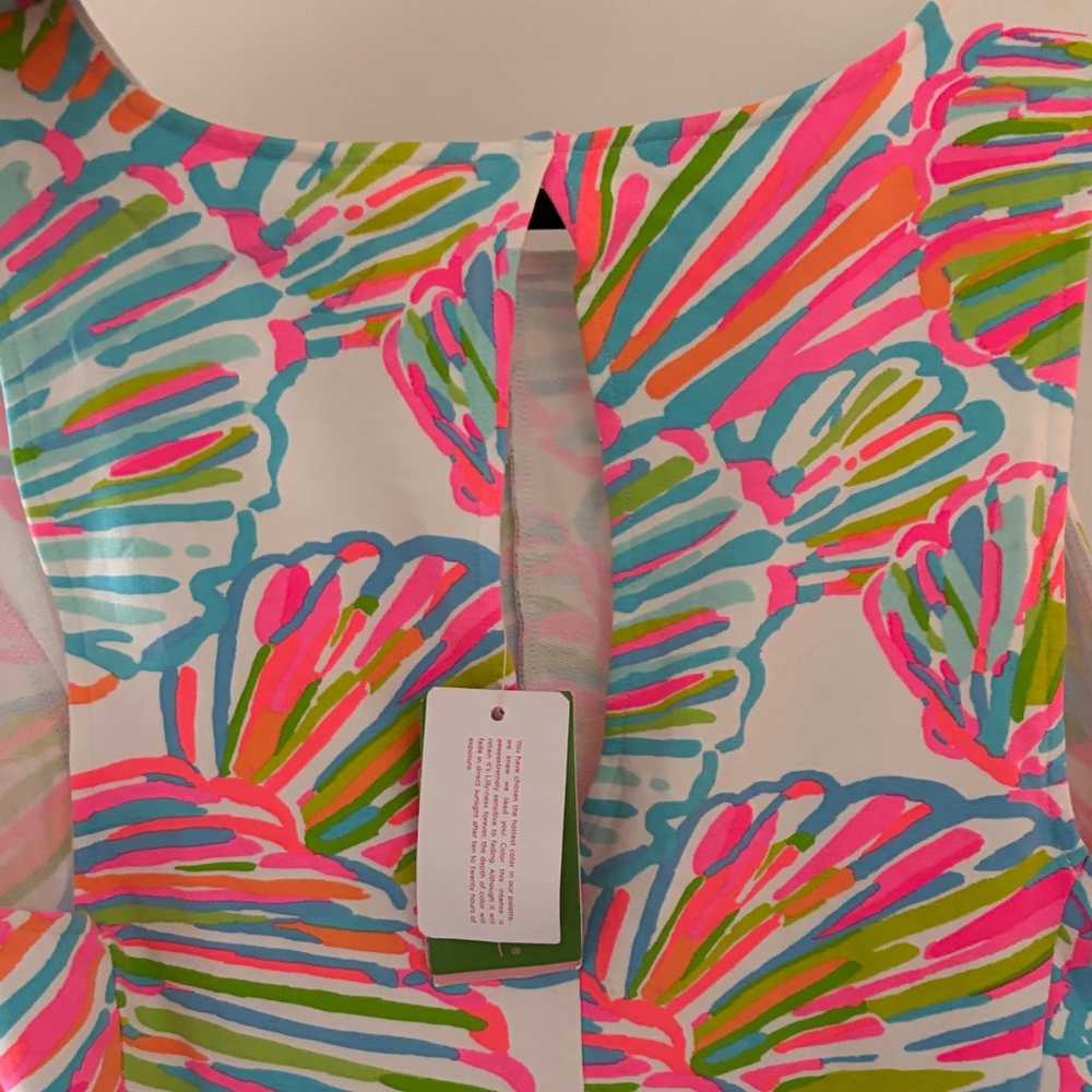 Lilly Pulitzer Pink and Green Patterned Dress - Picture 2 of 4